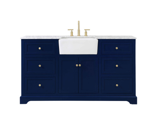 Elegant Bathroom Vanity - Blue (VF60260BL)