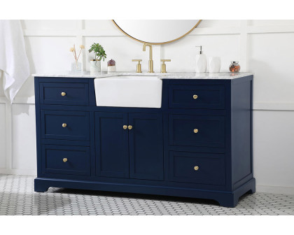 Elegant Bathroom Vanity - Blue (VF60260BL)