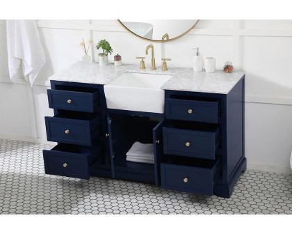 Elegant Bathroom Vanity - Blue (VF60260BL)