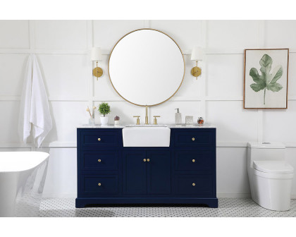 Elegant Bathroom Vanity - Blue (VF60260BL)