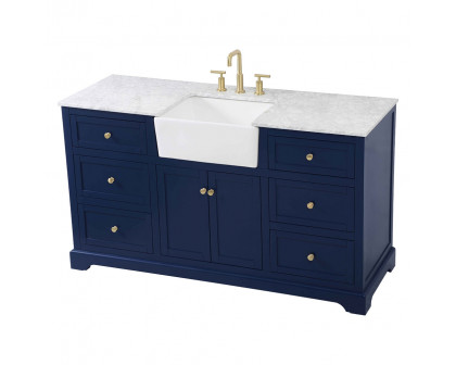 Elegant Bathroom Vanity - Blue (VF60260BL)