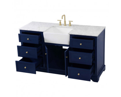 Elegant Bathroom Vanity - Blue (VF60260BL)