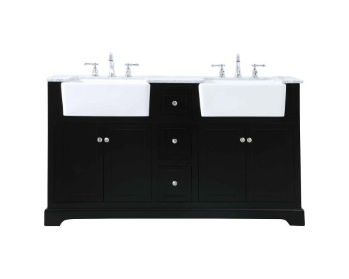 Elegant Bathroom Vanity - Black (VF60260DBK)