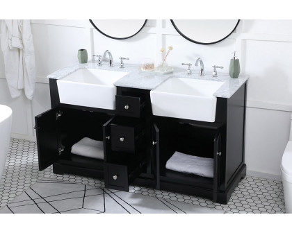 Elegant Bathroom Vanity - Black (VF60260DBK)