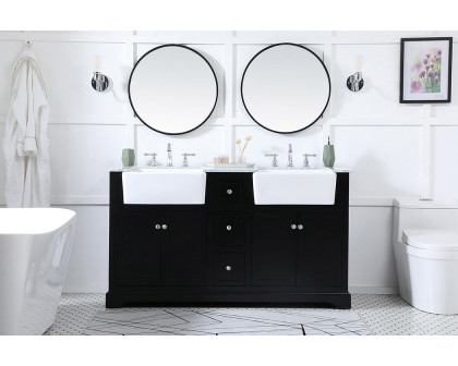 Elegant Bathroom Vanity - Black (VF60260DBK)