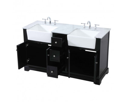 Elegant Bathroom Vanity - Black (VF60260DBK)