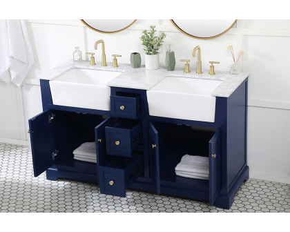 Elegant Bathroom Vanity - Blue (VF60260DBL)