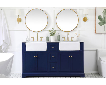 Elegant Bathroom Vanity - Blue (VF60260DBL)