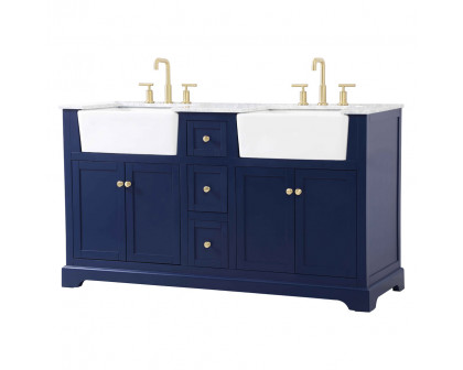 Elegant Bathroom Vanity - Blue (VF60260DBL)