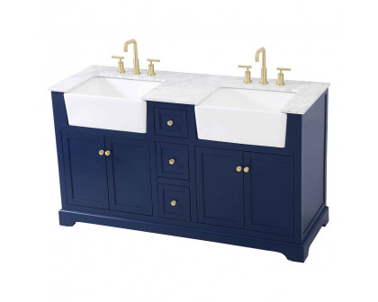 Elegant Bathroom Vanity - Blue (VF60260DBL)