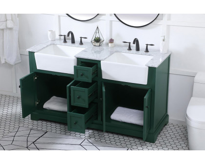 Elegant Bathroom Vanity - Green (VF60260DGN)