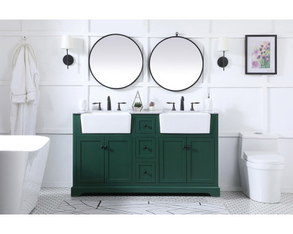 Elegant Bathroom Vanity - Green (VF60260DGN)