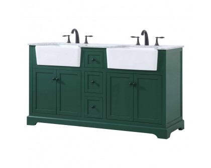 Elegant Bathroom Vanity - Green (VF60260DGN)