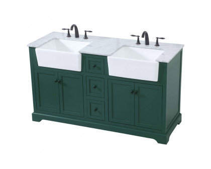 Elegant Bathroom Vanity - Green (VF60260DGN)