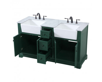 Elegant Bathroom Vanity - Green (VF60260DGN)