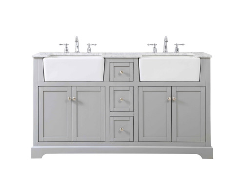 Elegant Bathroom Vanity - Gray (VF60260DGR)