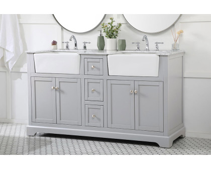 Elegant Bathroom Vanity - Gray (VF60260DGR)