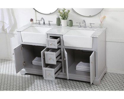 Elegant Bathroom Vanity - Gray (VF60260DGR)