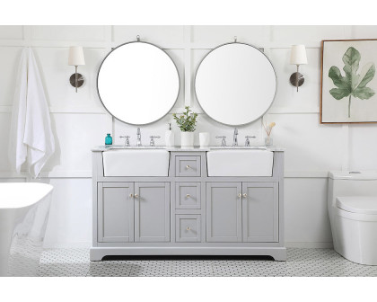 Elegant Bathroom Vanity - Gray (VF60260DGR)