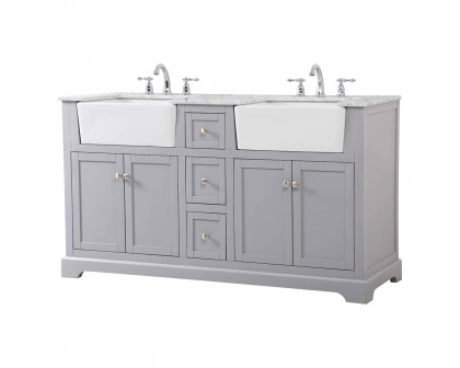 Elegant Bathroom Vanity - Gray (VF60260DGR)