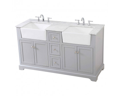 Elegant Bathroom Vanity - Gray (VF60260DGR)