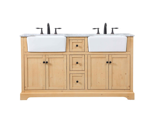 Elegant Bathroom Vanity - Natural Wood (VF60260DNW)