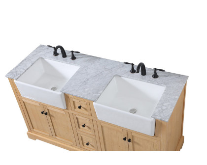 Elegant Bathroom Vanity - Natural Wood (VF60260DNW)