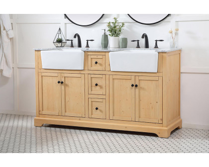 Elegant Bathroom Vanity - Natural Wood (VF60260DNW)