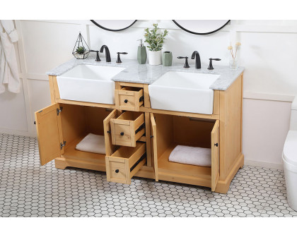 Elegant Bathroom Vanity - Natural Wood (VF60260DNW)