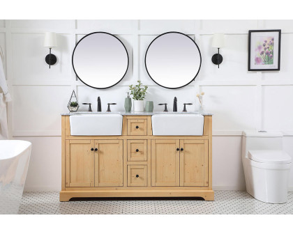 Elegant Bathroom Vanity - Natural Wood (VF60260DNW)