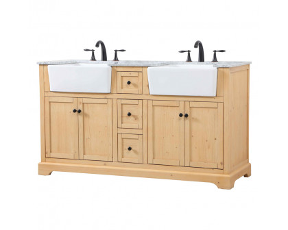 Elegant Bathroom Vanity - Natural Wood (VF60260DNW)