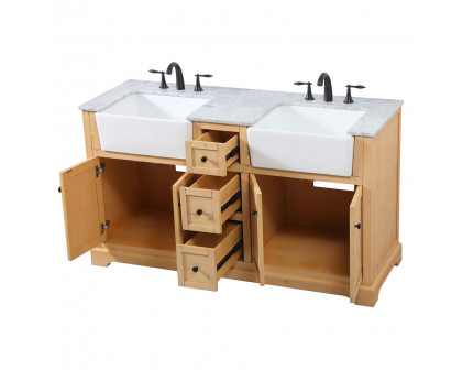 Elegant Bathroom Vanity - Natural Wood (VF60260DNW)