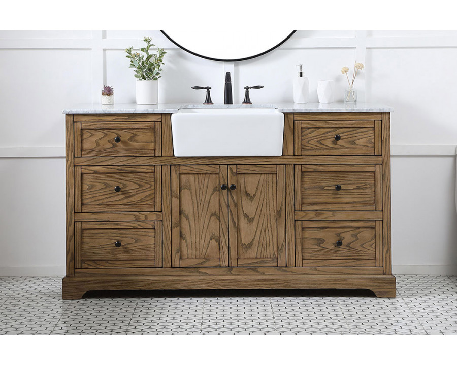 Elegant Bathroom Vanity - Driftwood (VF60260DW)