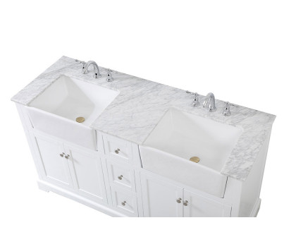 Elegant Bathroom Vanity - White (VF60260DWH)