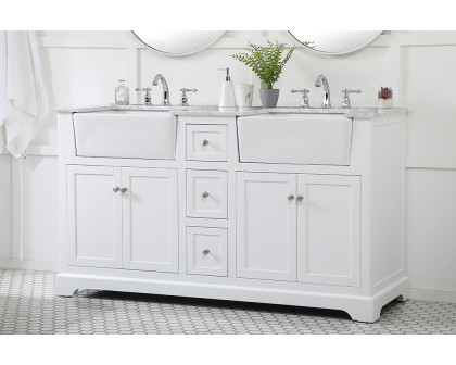 Elegant Bathroom Vanity - White (VF60260DWH)