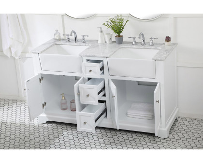 Elegant Bathroom Vanity - White (VF60260DWH)