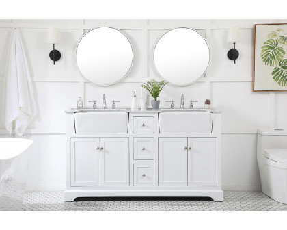 Elegant Bathroom Vanity - White (VF60260DWH)