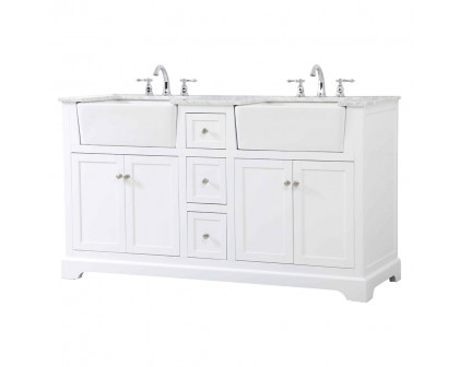 Elegant Bathroom Vanity - White (VF60260DWH)