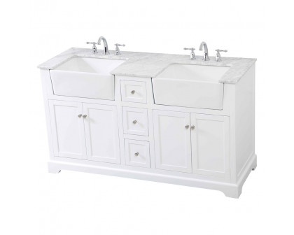 Elegant Bathroom Vanity - White (VF60260DWH)