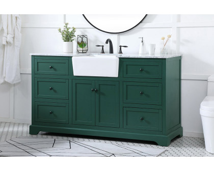 Elegant Bathroom Vanity - Green (VF60260GN)