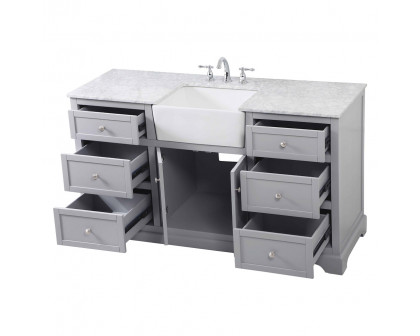 Elegant Bathroom Vanity - Gray (VF60260GR)