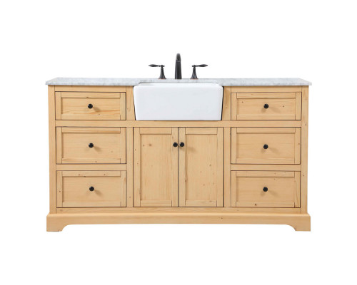 Elegant Bathroom Vanity - Natural Wood (VF60260NW)