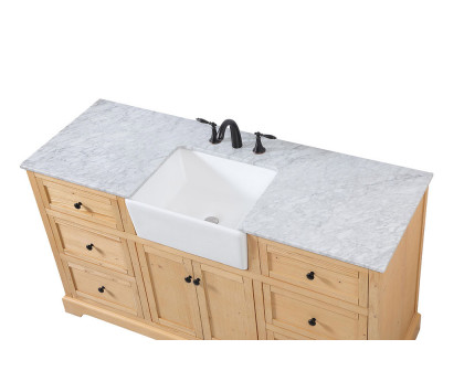 Elegant Bathroom Vanity - Natural Wood (VF60260NW)