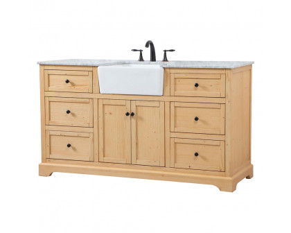 Elegant Bathroom Vanity - Natural Wood (VF60260NW)