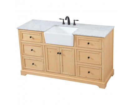 Elegant Bathroom Vanity - Natural Wood (VF60260NW)