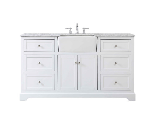 Elegant Bathroom Vanity - White (VF60260WH)