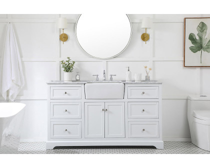 Elegant Bathroom Vanity - White (VF60260WH)