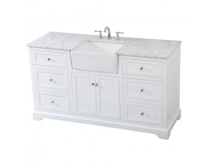 Elegant Bathroom Vanity - White (VF60260WH)