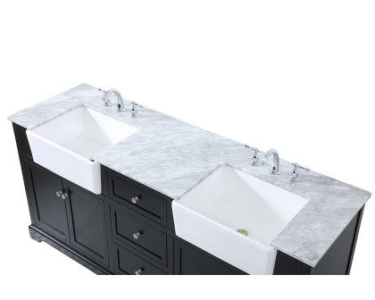 Elegant Bathroom Vanity - Black (VF60272DBK)