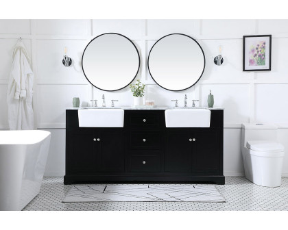 Elegant Bathroom Vanity - Black (VF60272DBK)